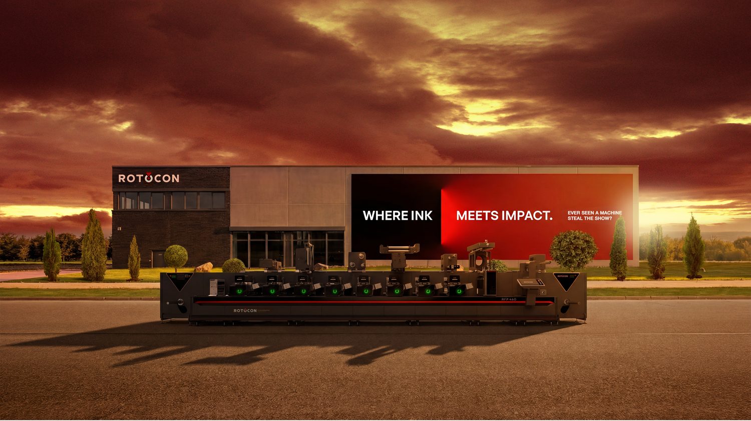 ROTOCON RFP C Series in front of the headquarters